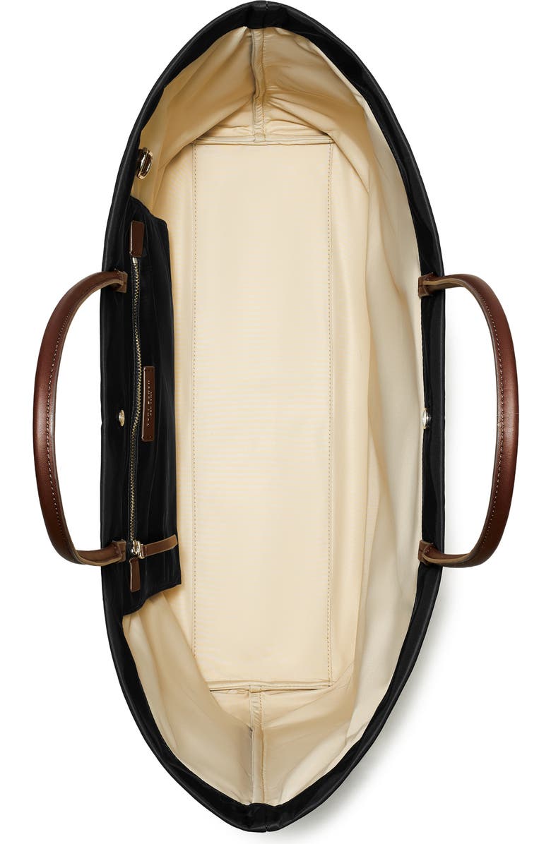 Tory Burch Ella Twist Tote, Alternate, color, Black