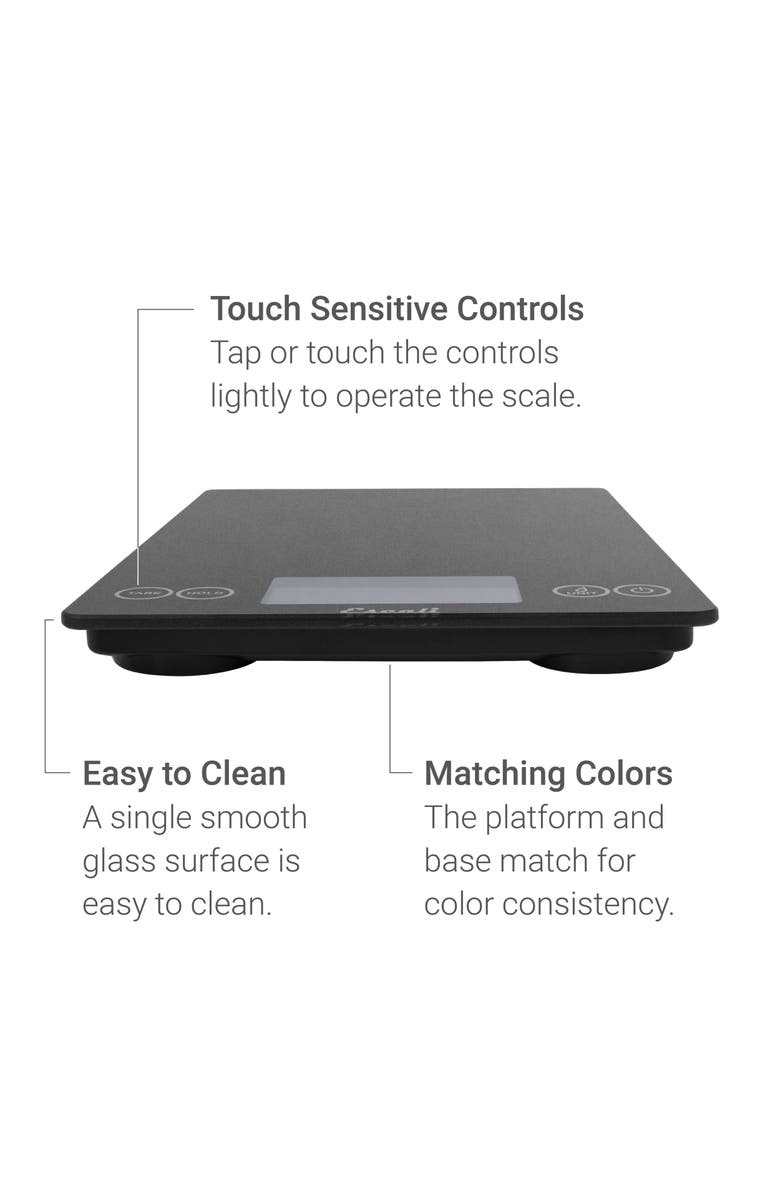 ESCALI Arti Glass Digital Scale, Alternate, color, Black Obsidian