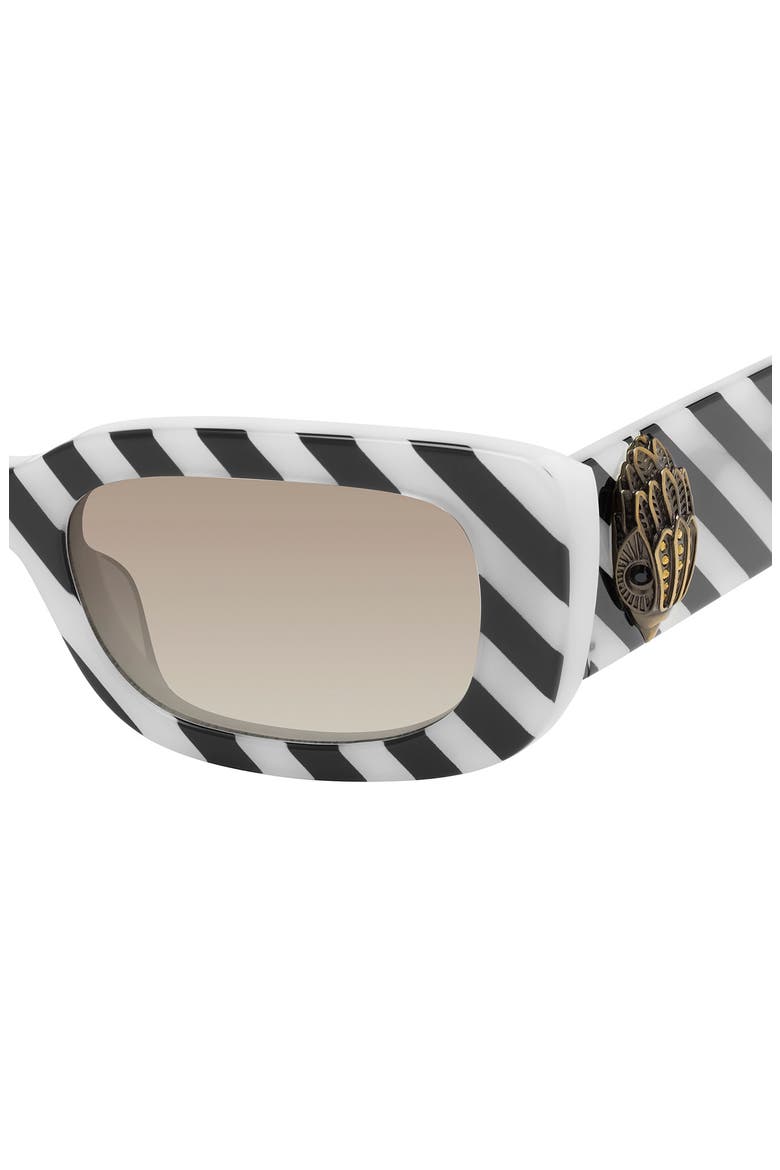 52mm Rectangular Sunglasses, Alternate, color, BONE/ BROWN