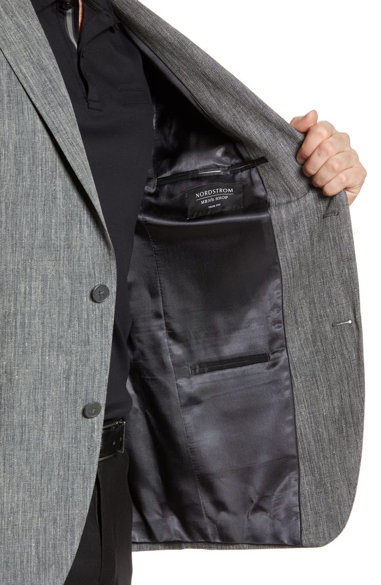 NORDSTROM MEN'S SHOP Mélange Linen Blazer, Alternate, color, 