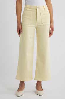 The Anchor High Waist Patch Pocket Crop Jeans