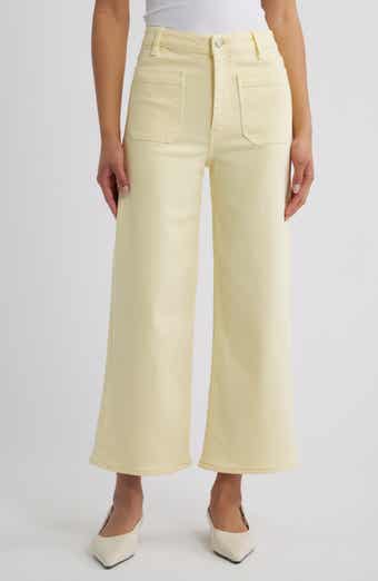 The Anchor High Waist Patch Pocket Crop Jeans