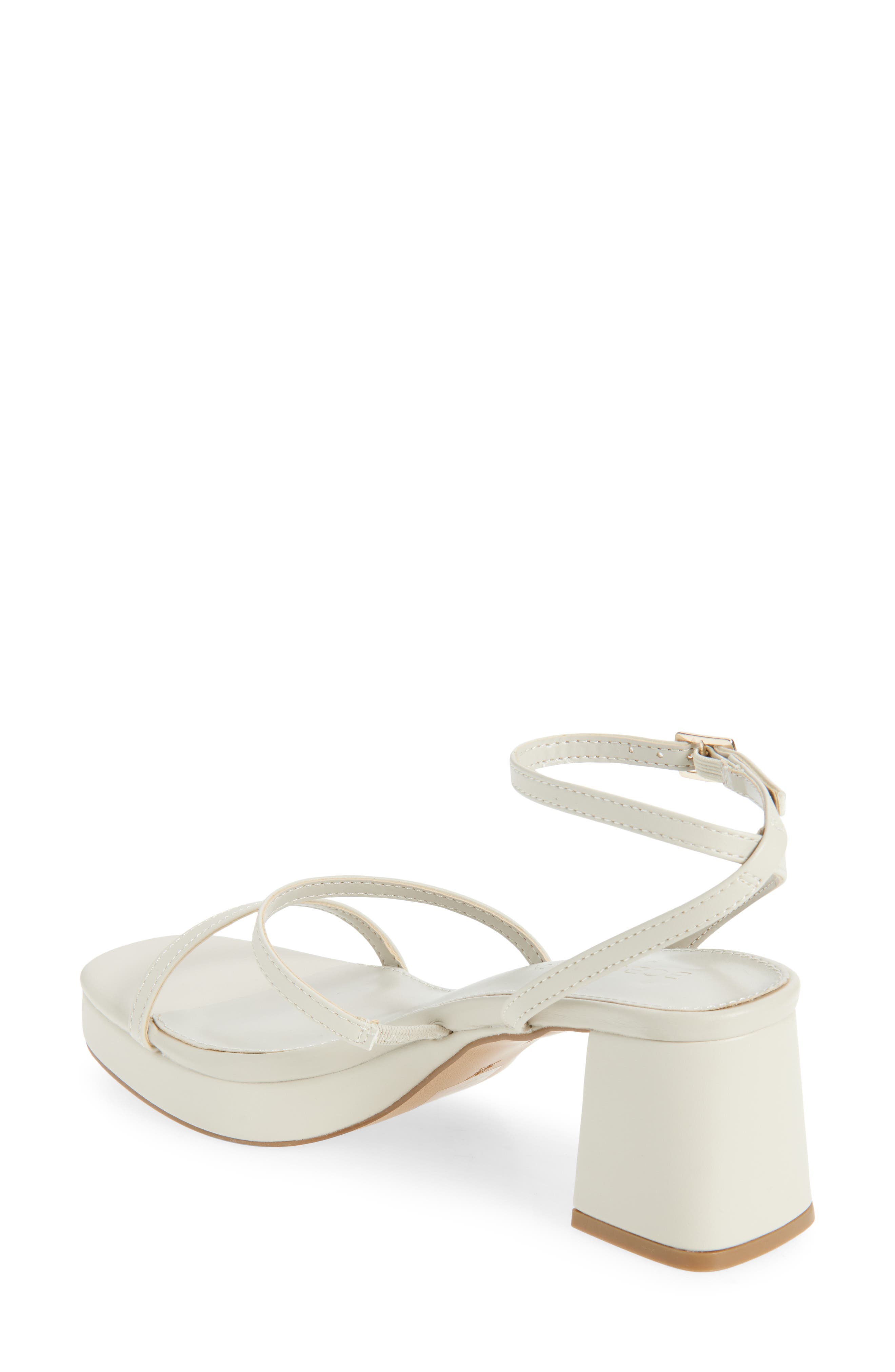 BCBGeneration Lissena Ankle Strap Platform Sandal, Alternate, color, Stone