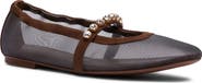 Stuart Weitzman Goldie Crystal Strap Ballet Flat