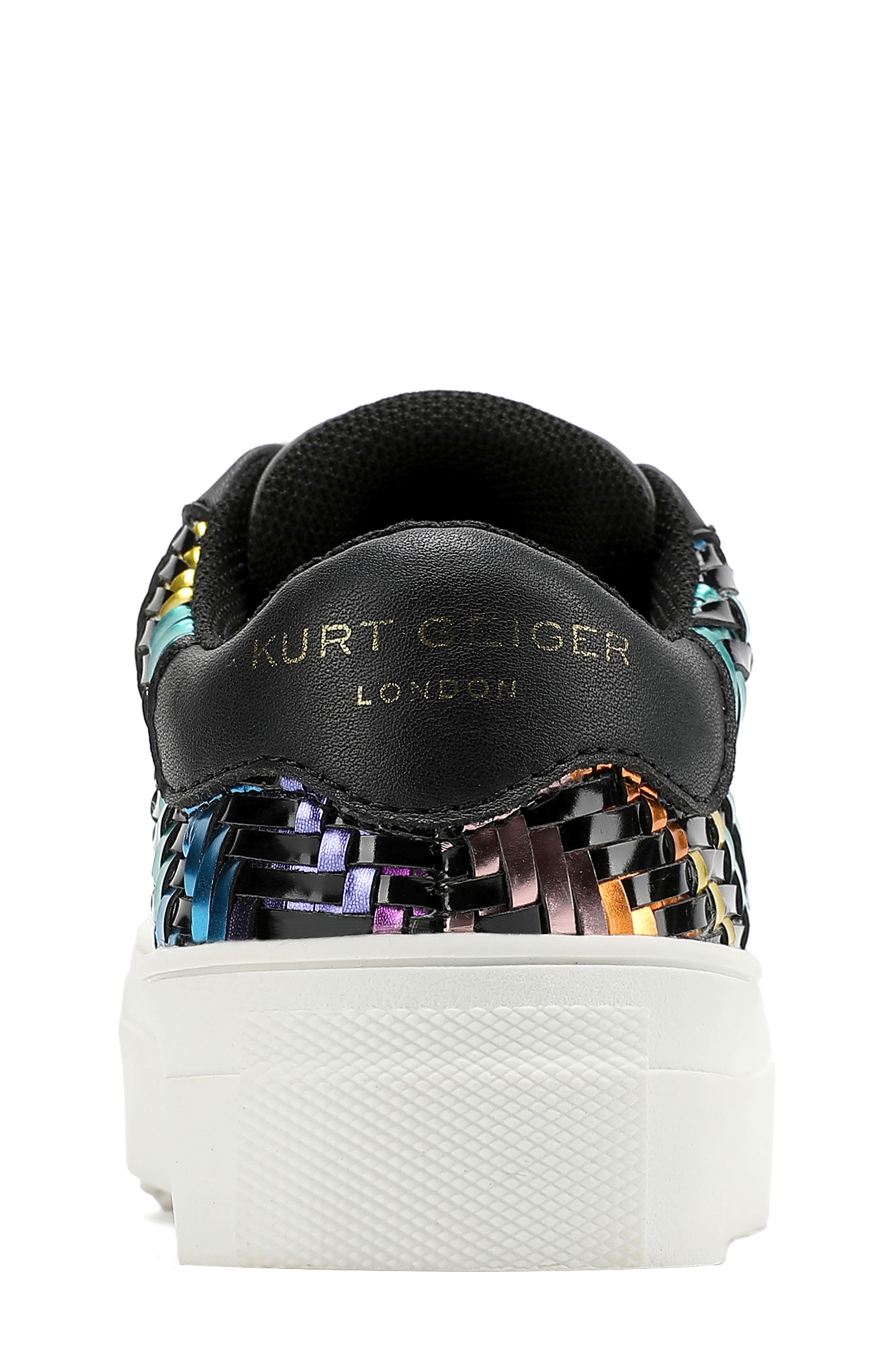 Kurt Geiger London Kids
 Mini Laney Weave Sneaker, Alternate, color, Black Multi