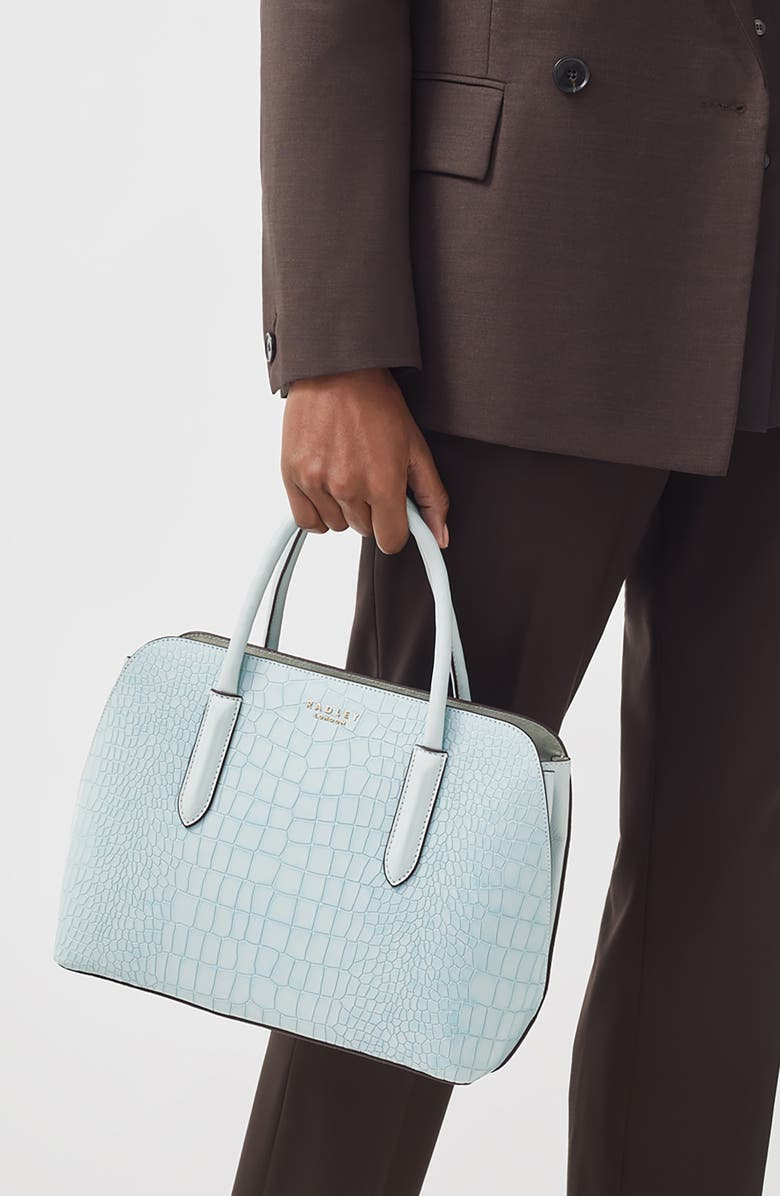 Radley Liverpool Street 2.0 Medium Croc Embossed Crossbody Bag, Alternate, color,