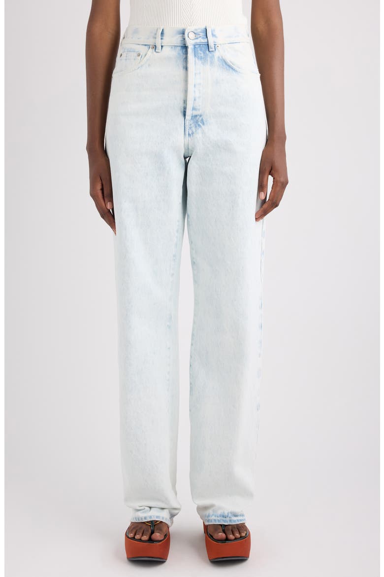 Extreme Bleach High Waist Straight Leg Jeans (Women) | Nordstrom