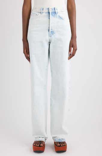 Extreme Bleach High Waist Straight Leg Jeans