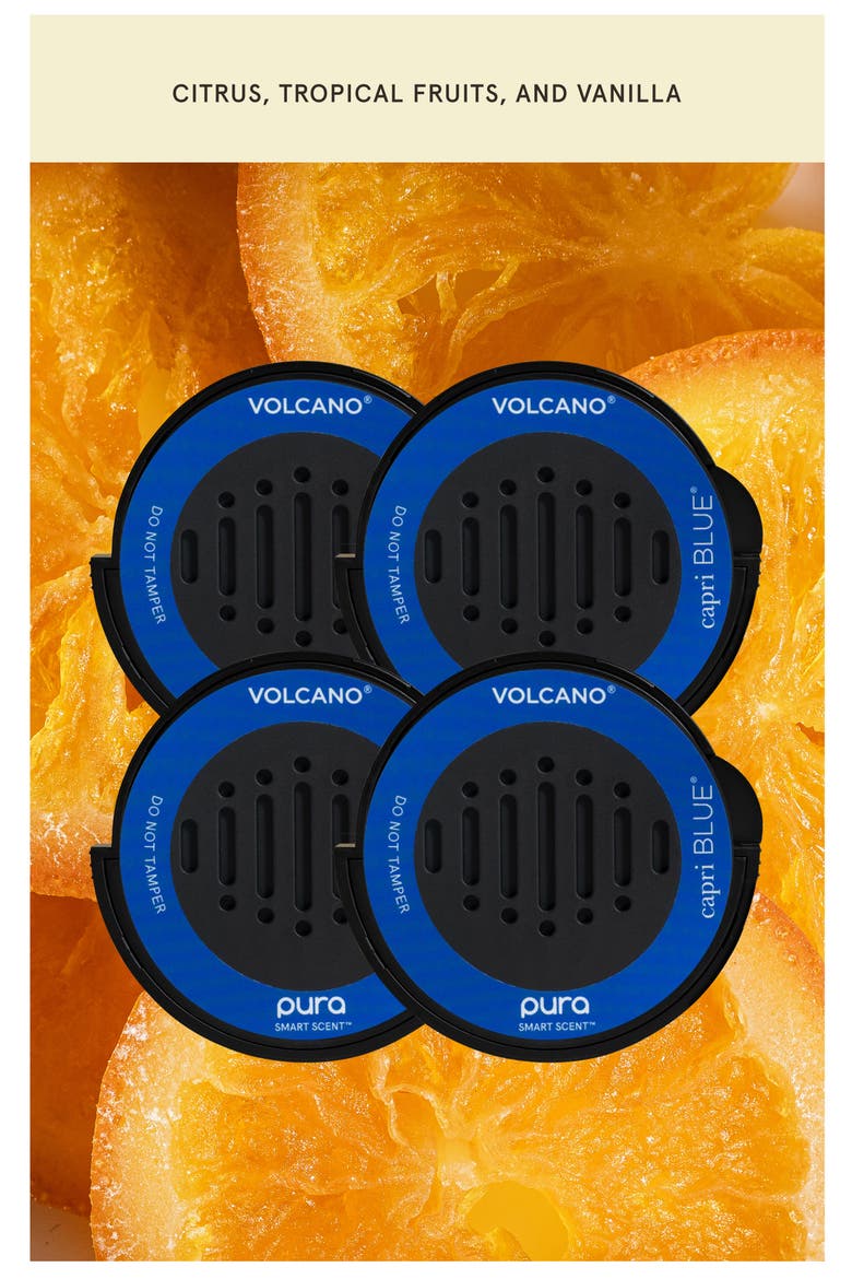 x Capri Blue 4-Pack Volcano Car Refill $80 Value, Alternate, color, BLACK/ BLUE