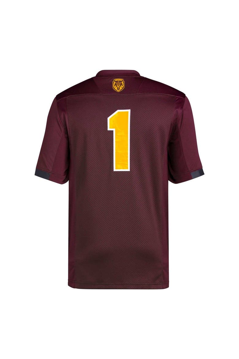 Men's adidas #1 Maroon Arizona State Sun Devils Premier Football Jersey, Alternate, color, Maroon