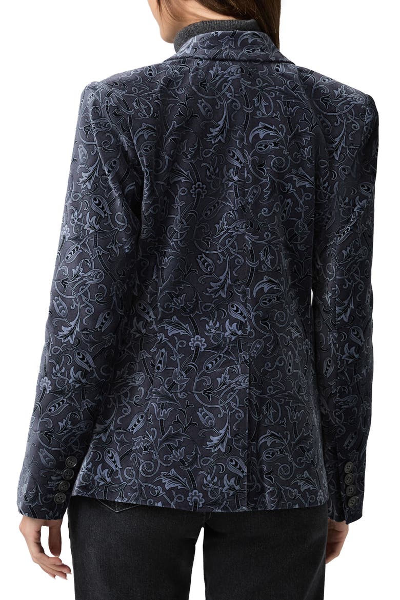 Chelsee Blazer, Alternate, color, NAVY MULTI
