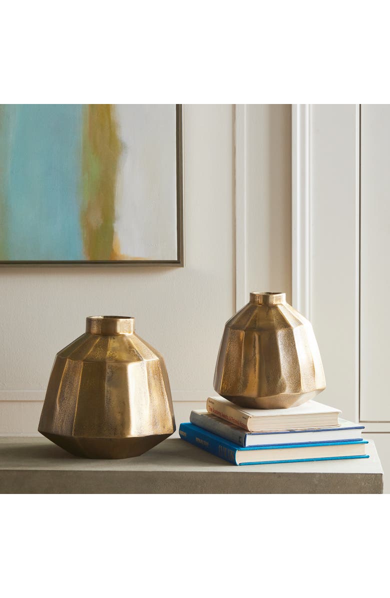 Napa Home & Garden Emery Vase, Alternate, color, Gold