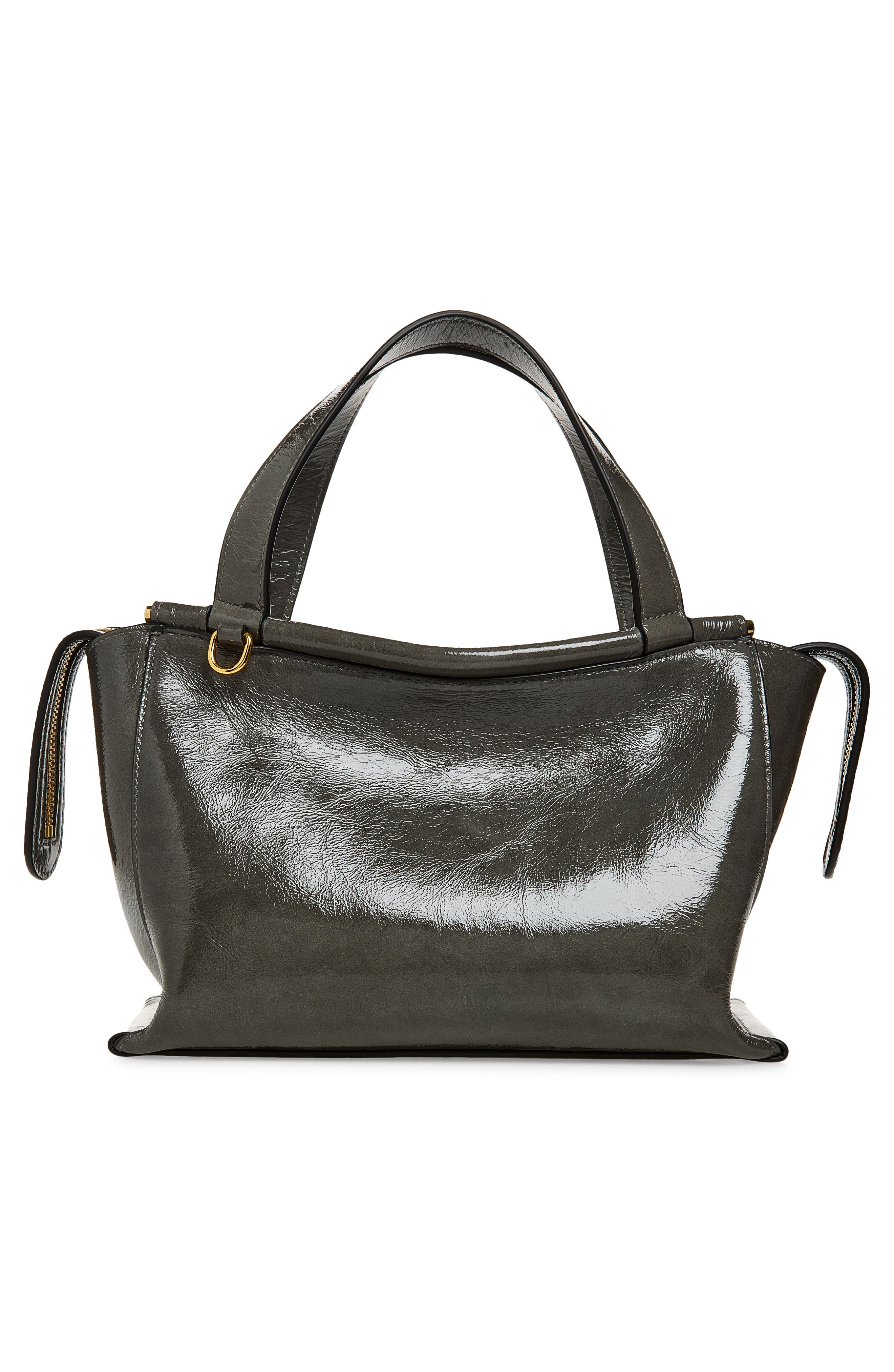 Ida Leather Top Handle Bag, Alternate, color, CONCRETE GLAZE