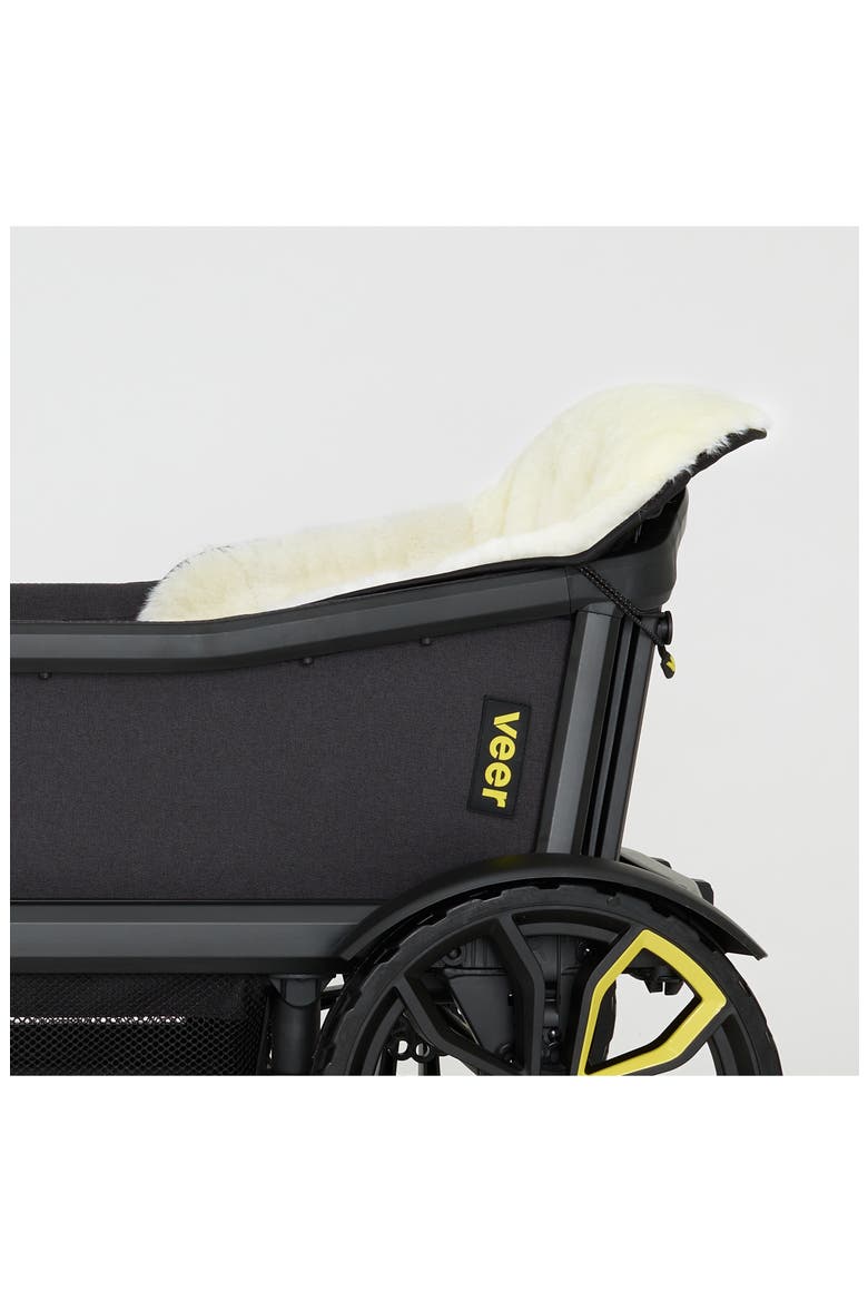 Cruiser Wagon Faux Shearling Seat Cover, Alternate, color, WHITE