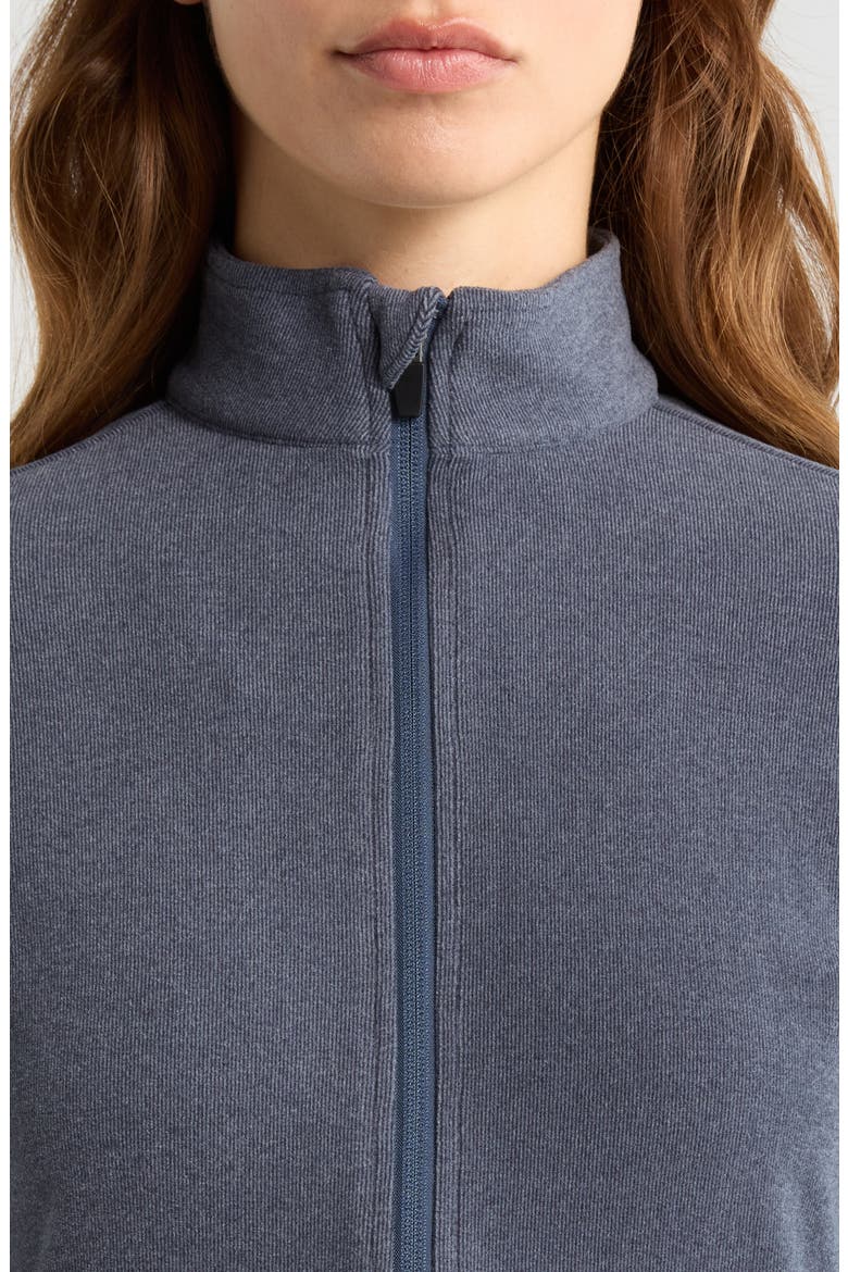 Emily Zip-Up Sweatshirt, Alternate, color, NAVY-HEATHER