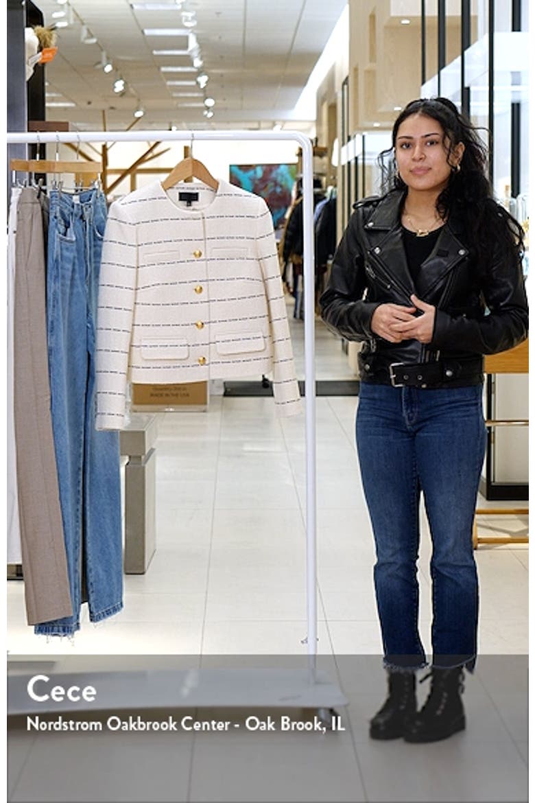 Paige Stripe Cotton Blend Jacket video