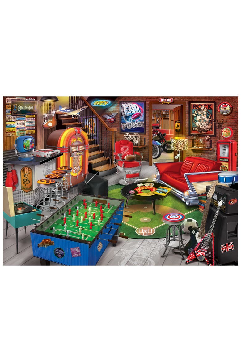 Basement Bliss 1000 Piece Jigsaw Puzzle, Alternate, color, Multicolor