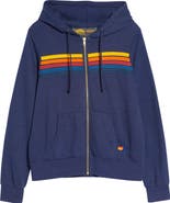 Aviator Nation 5-Stripe Zip Hoodie