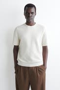 COS Waffle-knit Cotton T-shirt