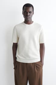 COS Waffle-knit Cotton T-shirt
