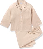 Petite Plume Olivia Wide Leg Pima Cotton Pajamas