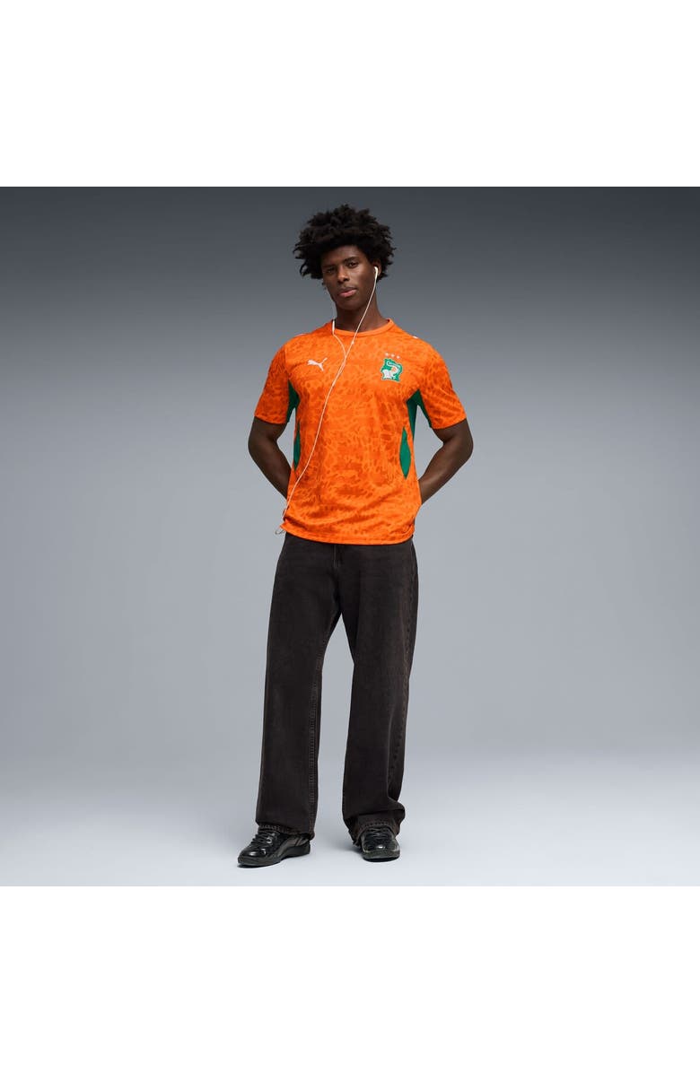 PUMA Men's Puma  Orange Ivory Coast National Team 2026 Home Replica Jersey, Alternate, color, Orange