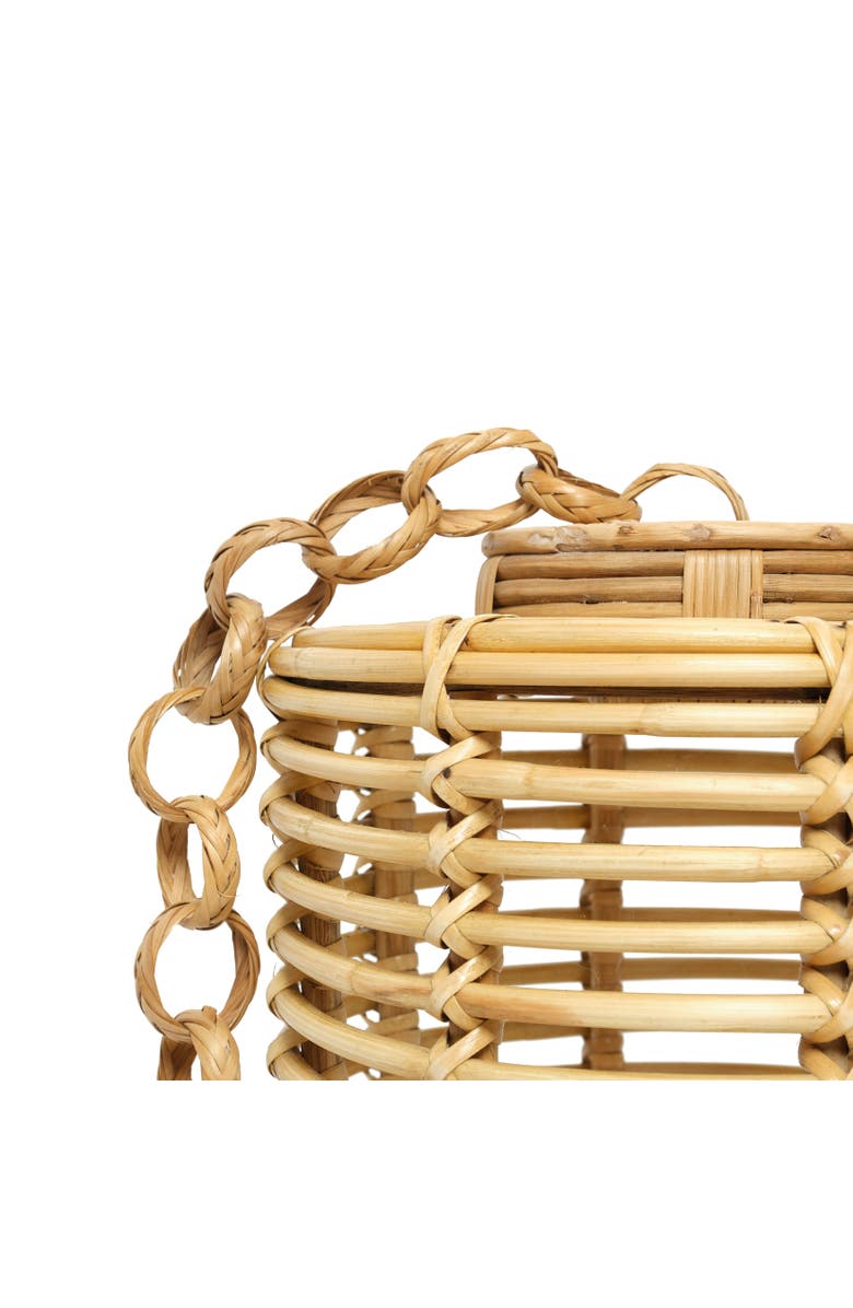Wicker Village Oval Lampshade, Alternate, color, Natural
