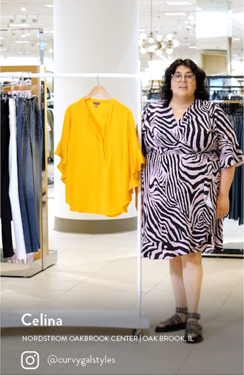 Ruffle Sleeve Popover Top, sales video thumbnail