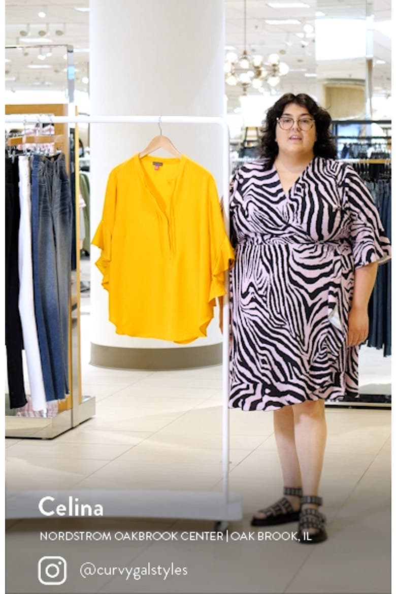 Ruffle Sleeve Popover Top video