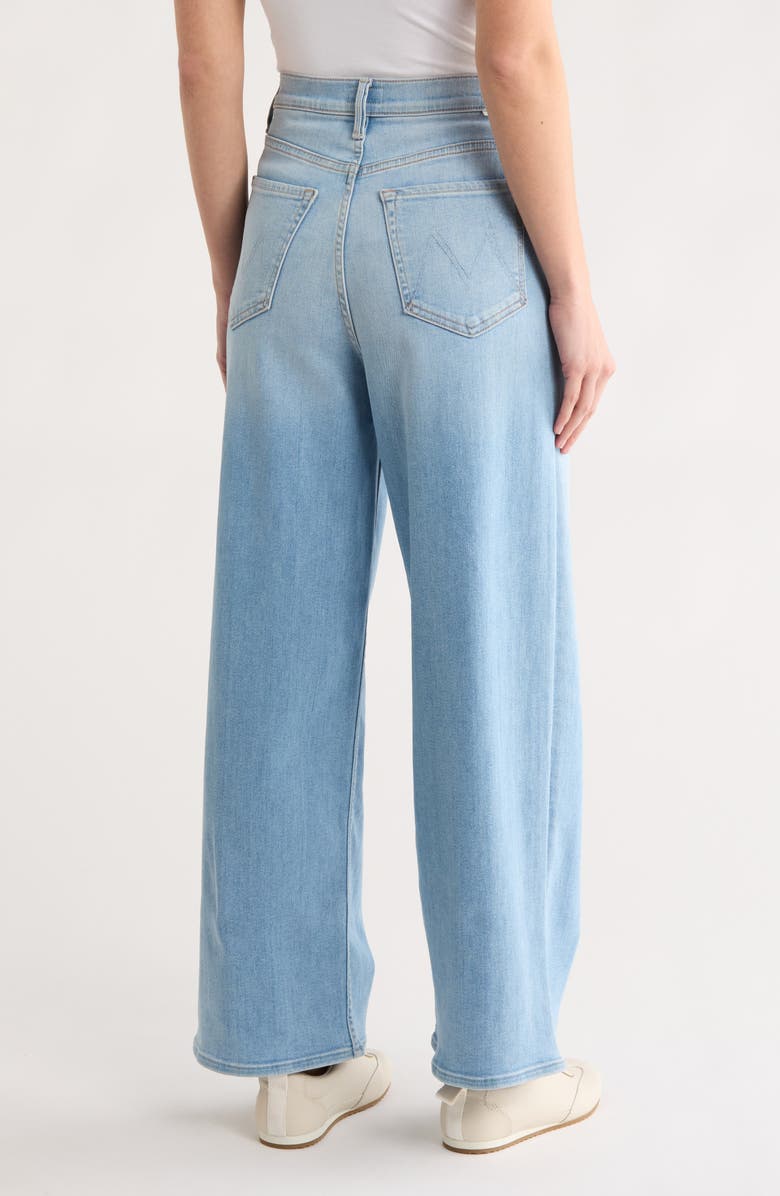 MOTHER The Spinner Zip Flood High Waist Ankle Wide Leg Jeans, Alternate, color, 