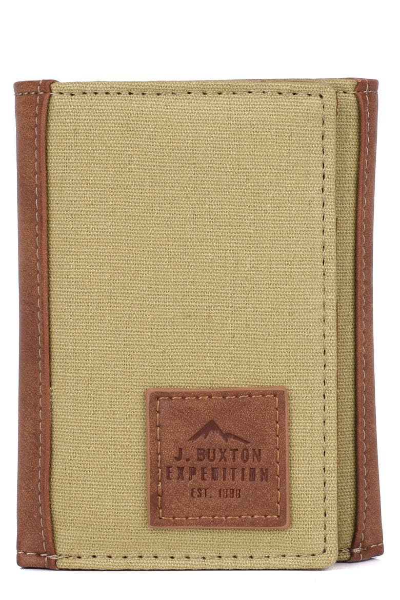 RFID Three Fold Wallet, Main, color, TAN