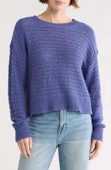 Melrose and Market Open Stitch Cotton Sweater
