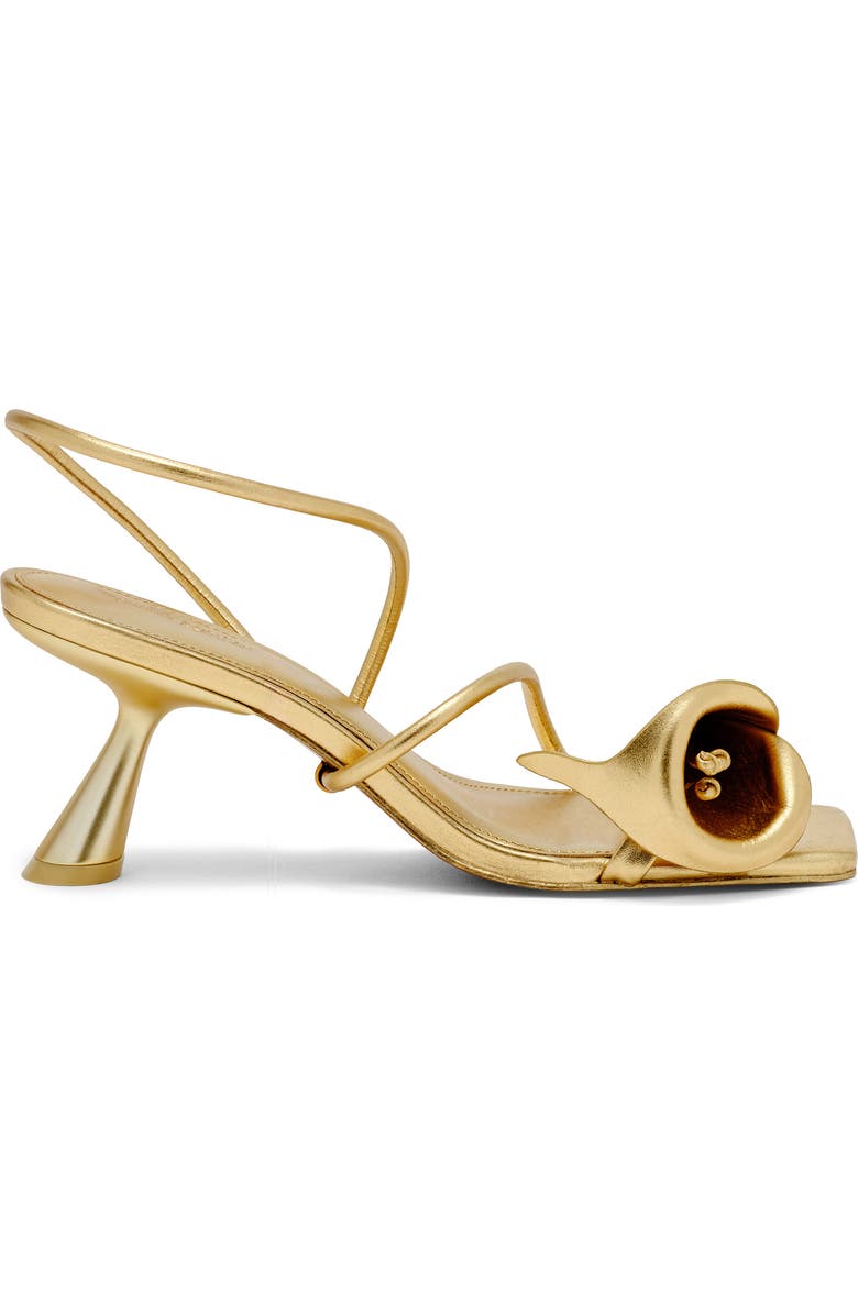 Cult Gaia Ria Calla Lily Slingback Sandal, Alternate, color, Brass