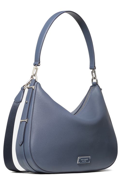 Kate Spade New York Large Liv Pebble Leather Hobo Bag In Gray