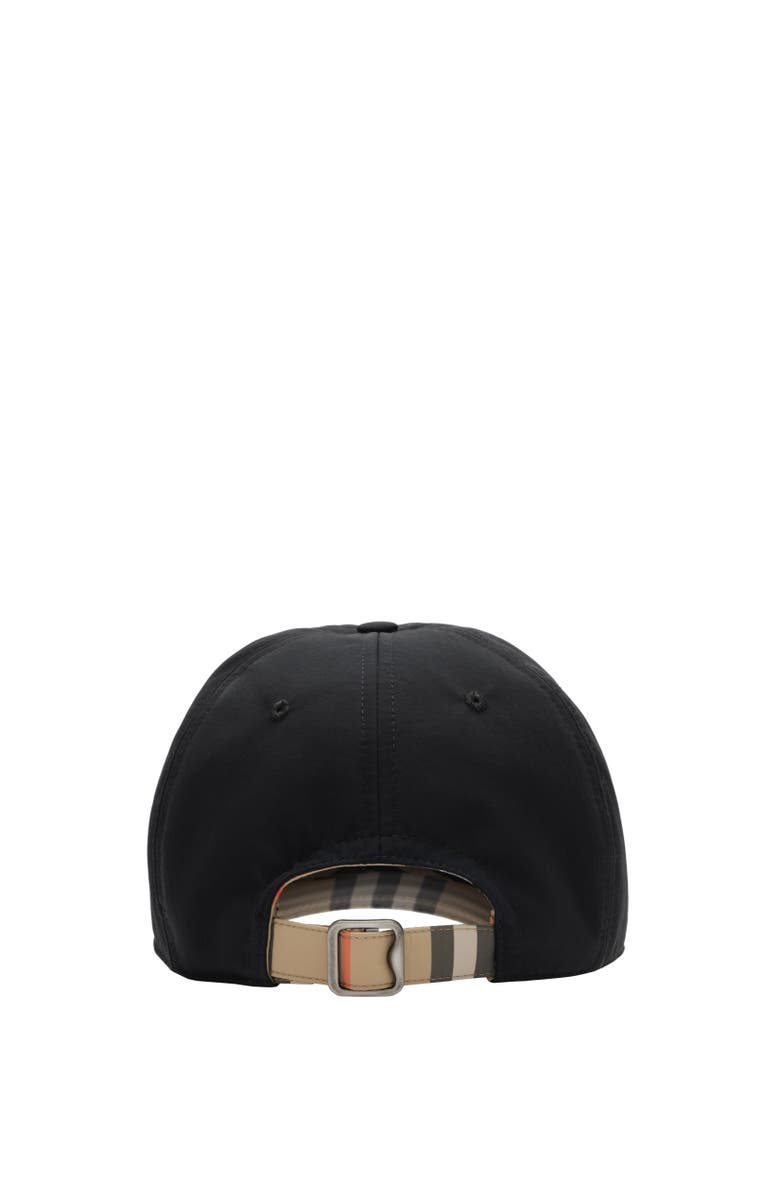 Burberry Nylon Baseball Cap, Alternate, color, Black