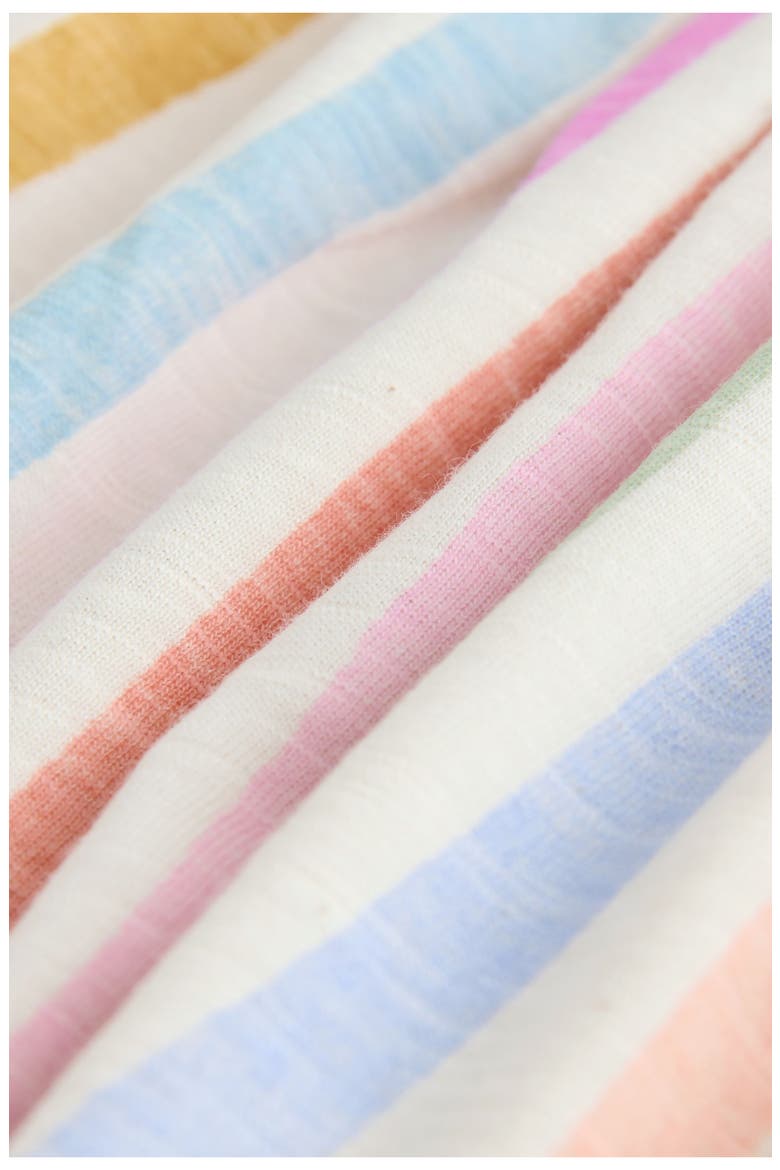 Kids' Rainbow Cotton Button-Up Dress, Alternate, color, WHITE MULTI