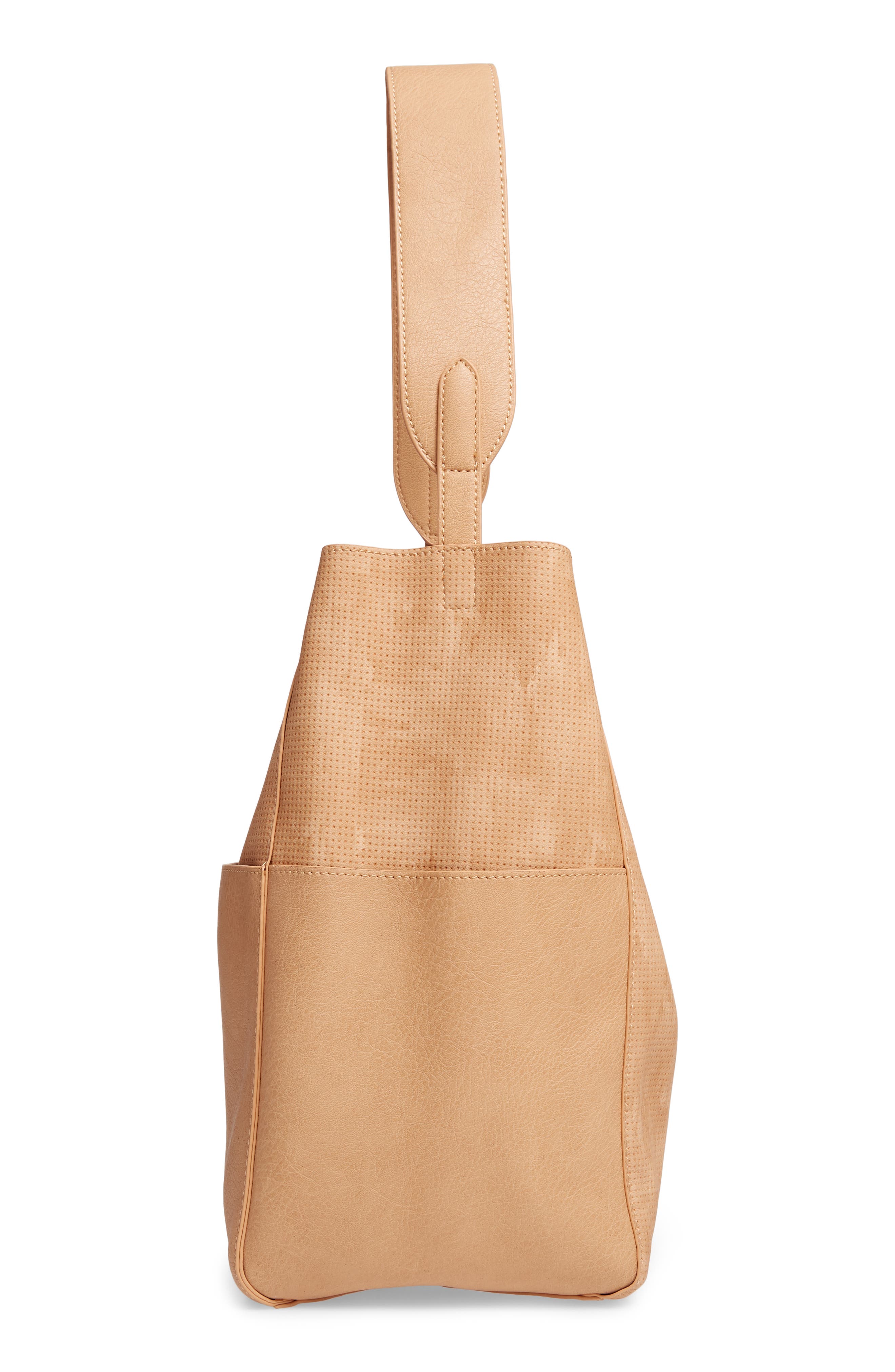 Soft Shoulder Bag, Alternate, color, BEIGE ANGORA