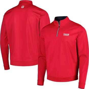 趣味・スポーツ・実用 Wilfred J International Confectioner FOOTJOY Men's FootJoy Red TOUR Championship Half-Zip Sweatshirt