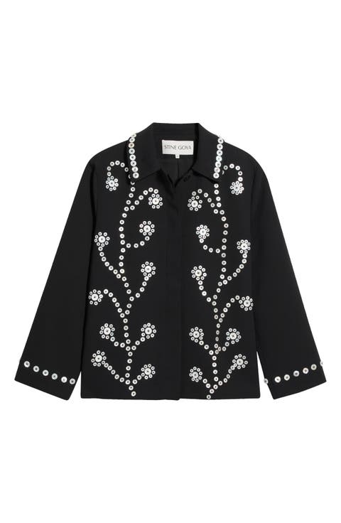 Button Flowers Jacket