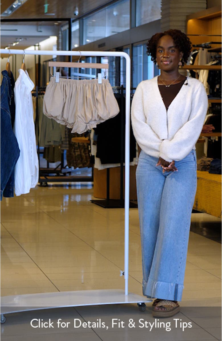 Eclipse Plaid Low Rise Bubble Hem Shorts, sales video thumbnail