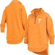 PRESSBOX Women's Pressbox Tennessee Orange Tennessee Volunteers Northfork Sojourn Poncho Quarter-Zip Sweatshirt