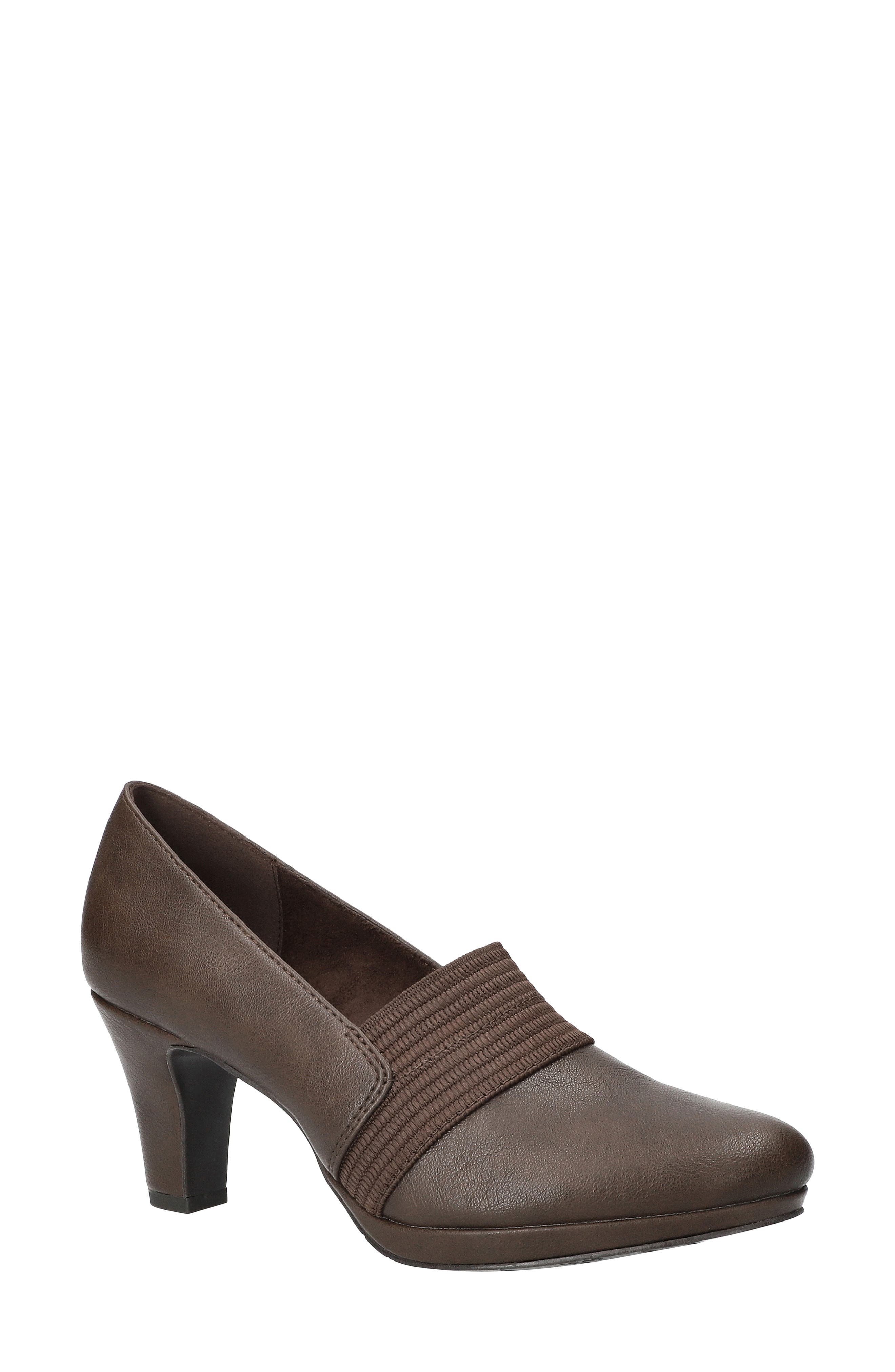 Donya Faux Leather Pump, Main, color, BROWN