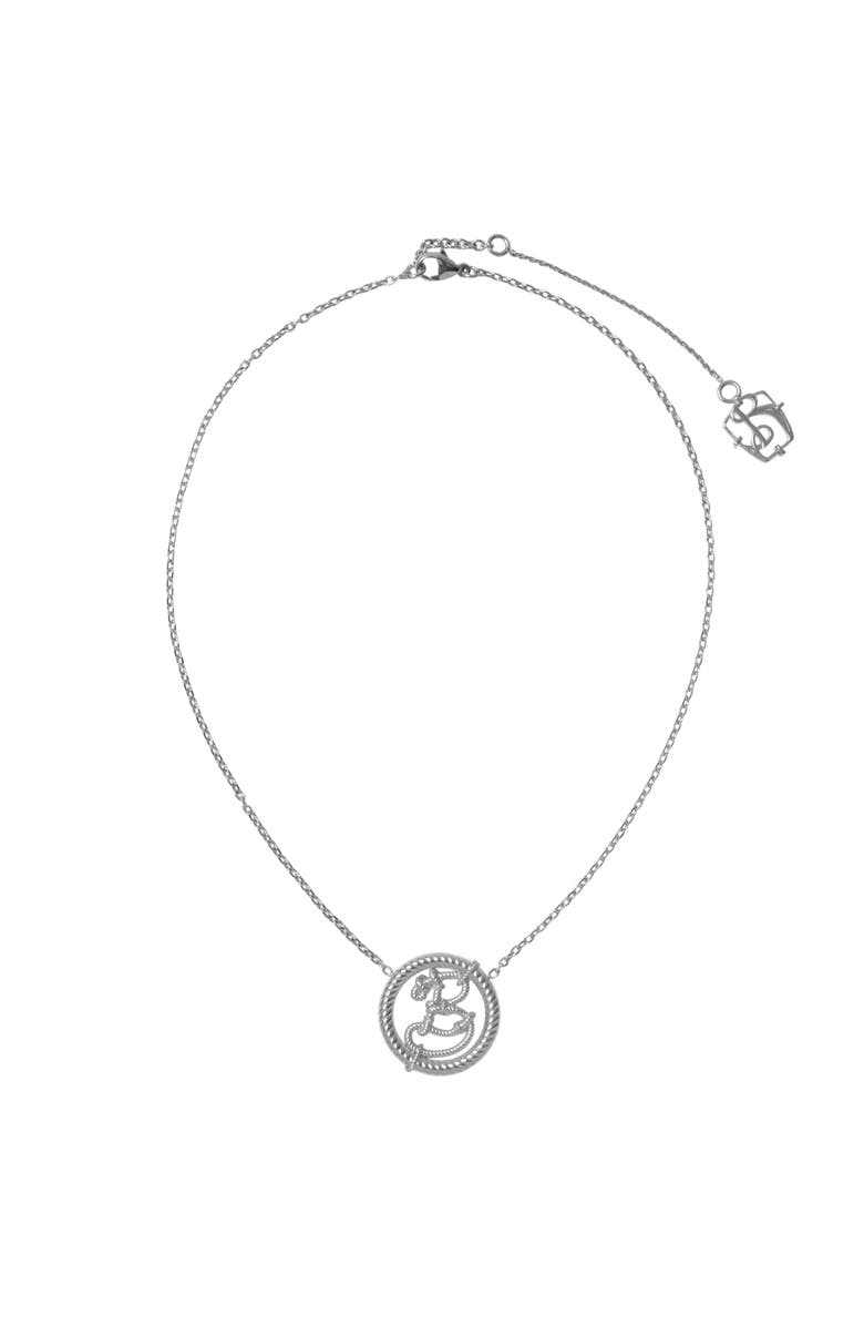 Burberry Nautical Knot B Pendant Necklace, Main, color, 