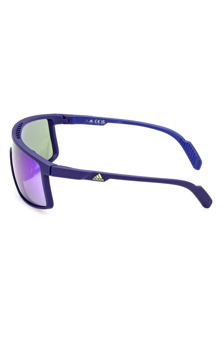 adidas Shield Sunglasses, Alternate, color, Blue / Mirror Violet