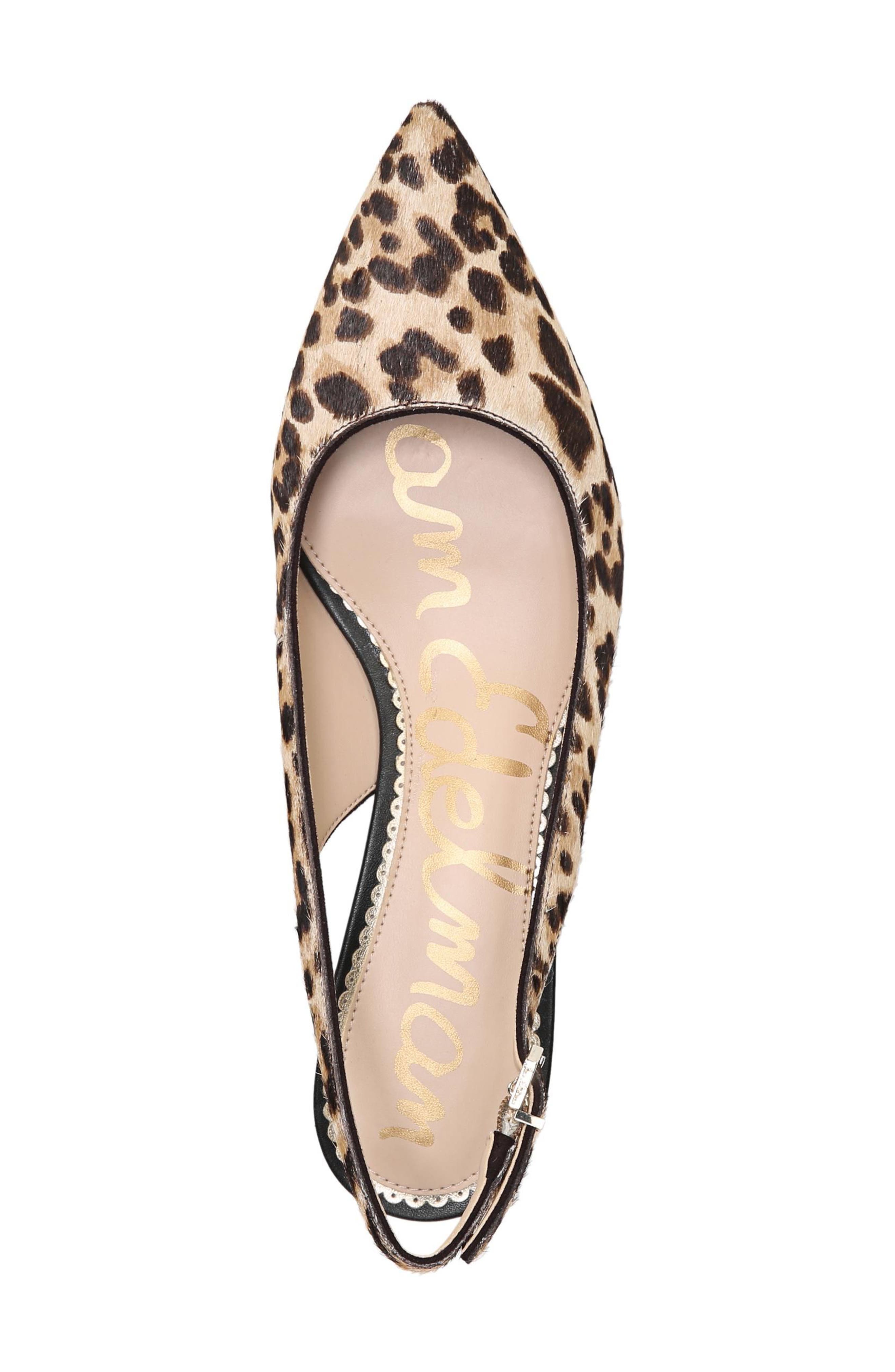 Ludlow Slingback Pump, Alternate, color, LEOPARD PRINT CALF HAIR