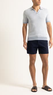 Orlebar Brown Horton Tailored Cotton Merino Polo With Contrast Tipping