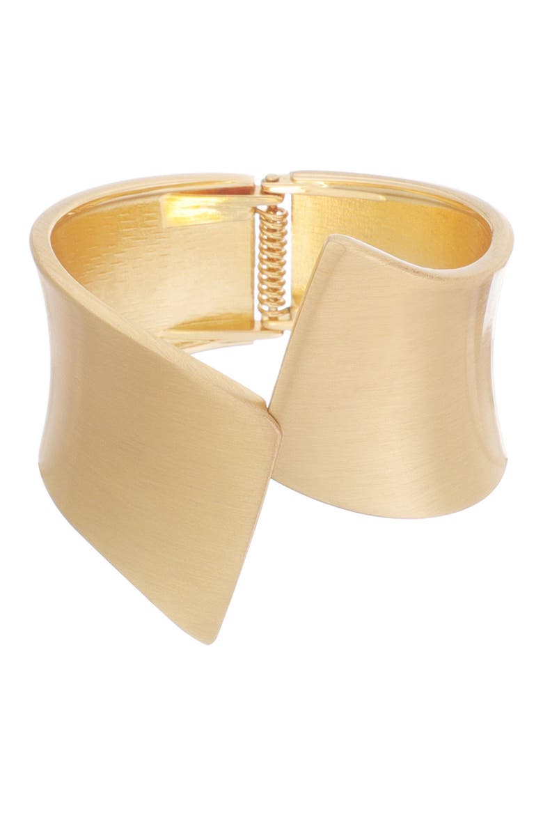 Bypass Cuff Bracelet, Main, color, GOLD
