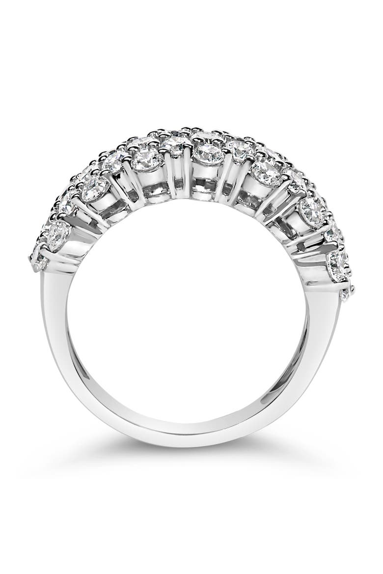 Silver 2.0 cttw Lab Grown Diamond Scattered Band Ring, Alternate, color, White