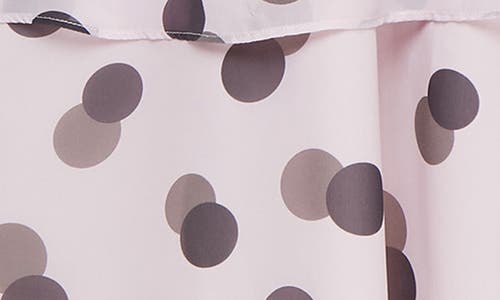 Shop Sl Fashions Polka Dot Sleeveless Midi Dress In Pink/brown