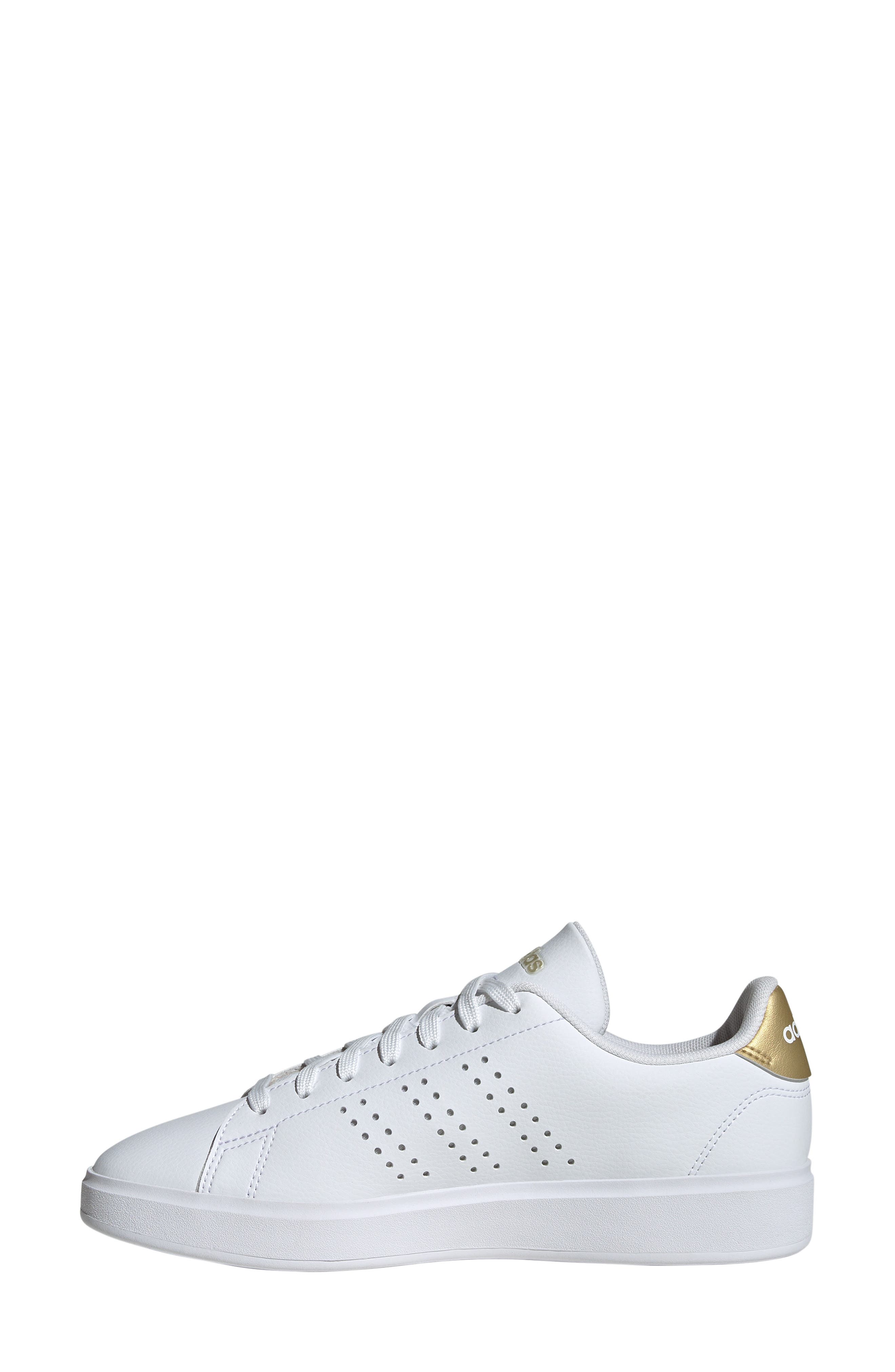 adidas Advantage 2.0 Sneaker, Alternate, color, White/ White/ Matte Gold